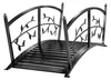 Outsunny metalen tuinbrug, 120 cm, brug voor vijvers met Productafbeelding-voorbeeld 1