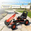 AIYAPLAY Gokart Tretauto mit Handbremse verstellbar Sitz Produktbild-Vorschau 7
