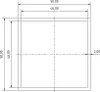 Rura aluminiowa Riggatec kwadratowa 50x50x2mm długość 1,5 Podgląd zdjęcia produktu 3