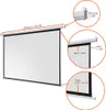 A projection screen with dimensions and close-up views of its components. Produktbild-Vorschau