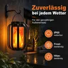Solar Laterne 2er Set mit Flammeneffekt, Solar Produktbild-Vorschau 3