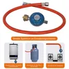 80cm Gas Schlauch + Druckminderer Gasregler Propanschlauch Produktbild-Vorschau 2