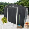 4iQ Stabiler Stahl Geräteschuppen 303x300x215 cm – 9 m² Produktbild-Vorschau 4