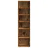 vidaXL Schuhschränke 2 Stk. Altholz-Optik 28x27x102 cm Produktbild-Vorschau 4