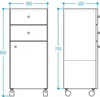 Badmöbel Edelstahl Badschrank Unterschrank 80x35 Lineabeta Produktbild-Vorschau 2