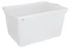 A white plastic rectangular bin on a white background. Produktbild-Vorschau