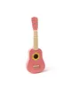 A pink toy guitar with a yellow flower design is shown against a white background. Produktbild-Vorschau