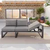 Flieks Gartenlounge-Set 4-tlg., Gartensofa mit Produktbild-Vorschau 10