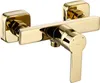 A gold-colored shower faucet is shown against a white background. Produktbild-Vorschau