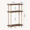 Standregal 'Nampernu' mit 3 Ebenen 62 x 40 x 18 cm Produktbild-Vorschau 3