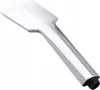 A chrome-plated shower head with a rectangular nozzle and a threaded connection at the end of the handle. Produktbild-Vorschau