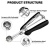 Eisportionierer Edelstahl 2,5 cm Auslöser Griff 5ml für Produktbild-Vorschau 3