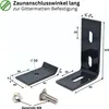 3x Zaunanschlusswinkel  lang Doppelstabmatten Winkel an Tor Produktbild-Vorschau 3