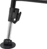 A close-up view of a black and silver adjustable leg mechanism on a chair. Produktbild-Vorschau