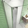 90x70cm 195cm 6mm Schwingtür Pendeltür Duschtür ESG Nano Produktbild-Vorschau 4