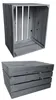 Two wooden crates, one open and upright, the other stacked and closed. Produktbild-Vorschau