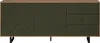 trendteam Sentra Sideboard Dunkelgrün/Eiche, B/H/T ca. Produktbild-Vorschau 1