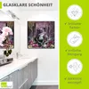 ARTland Glasbild Lila Frosch Größe: 30x30 cm Produktbild-Vorschau 2