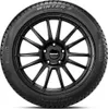 A black Pirelli Cinturato Winter 2 tire mounted on a black alloy wheel, shown from the front. Produktbild-Vorschau