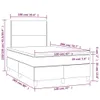 The Living Store Boxspringbett mit Matratze Dunkelbraun Produktbild-Vorschau 5