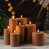 LED Stumpenkerze MIA - Kunststoff - 3D Flamme - H: 20cm - Produktbild-Vorschau 4