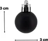 Kunststoff Weihnachtskugel schwarz - 24 Stück Ø 3cm Deko Produktbild-Vorschau 6
