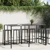 vidaXL Barový stůl černý 200x100x110 cm Práškově lakovaná Náhled obrázku produktu 2