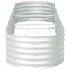 Garten-Hochbeet 320x80x44 cm Verzinkter Stahl Silbern , Produktbild-Vorschau 3