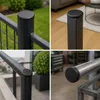 Lamellenstopfen Rund 60mm für Rundrohr – Rundstopfen Grau | Produktbild-Vorschau 4