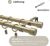 LOFT 240 cm Doppelte Gardinenstange 19 mm aus Metall mit Produktbild-Vorschau 8