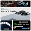 Collage of marketing images for an iPhone 16 Pro Max case, showing people, product details, and customer ratings. Produktbild-Vorschau