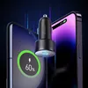 Joyroom Nabjeka do auta 2x Usb C 70W s LED displejem ern Náhled obrázku produktu 8