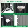 COSTWAY metalen tuinhuis, tuinhuisje voor gereedschap met Productafbeelding-voorbeeld 7