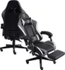 Two gaming chairs are shown against a white background. One chair is shown from the back, and the other is shown from the front with its footrest extended. Produktbild-Vorschau