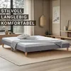 Homestyle4u čalúnená posteľ 180 x 200 cm sivá manželská Náhľad obrázku produktu 14