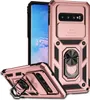 Galaxy S10 Hülle mit Schiebe Kamera Schutz und Ringhalter Produktbild-Vorschau 1