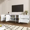 Merax TV skrinka 170 × 36 × 55 cm, TV nábytok s 3 dvierkami Náhľad obrázku produktu 5