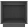 vidaXL Nachttische 2 Stk. Grau 40x30x40 cm Massivholz Produktbild-Vorschau 6