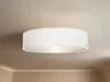 Runde LED Deckenleuchte Ø40 mit weißem Stoffschirm - Produktbild-Vorschau 4