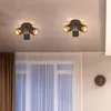 ZMH Deckenleuchte 3 Flammig Deckenlampe Schwarz Rund Produktbild-Vorschau 5