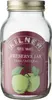A clear glass Kilner preserve jar with a red label featuring an illustration of apples. Podgląd zdjęcia produktu