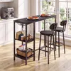 Bartisch-Set BEALIFE 120x40x90 cm mit 2 Barhockern & Produktbild-Vorschau 5