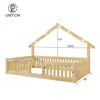 Flieks Kinderbett 90x200cm mit Led, Hausbett mit Dach, Produktbild-Vorschau 4