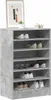 vidaXL Mobiletto per scarpe grigio cemento 60x35x92 cm Anteprima dell’immagine prodotto 10