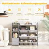 A multi-functional storage organizer for children's toys and books, featuring shelves and storage boxes. Podgląd zdjęcia produktu