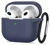 AirPods 3 Silikon Schutzhülle mit Karabiner, Soft Touch Produktbild-Vorschau 1