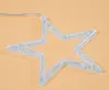 A close-up shot of a clear, star-shaped LED light decoration with a white wire. Produktbild-Vorschau
