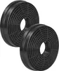 Two charcoal filters are shown side by side against a white background. Produktbild-Vorschau