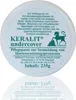 A white round container of Keralit Undercover Pflegepaste with text and a horse graphic. Produktbild-Vorschau