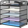 5-Tire Schreibtisch Organizer, Mesh Briefablage mit Griff, Produktbild-Vorschau 3